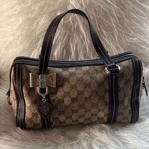 Gucci Brown Bag with Gold Accents